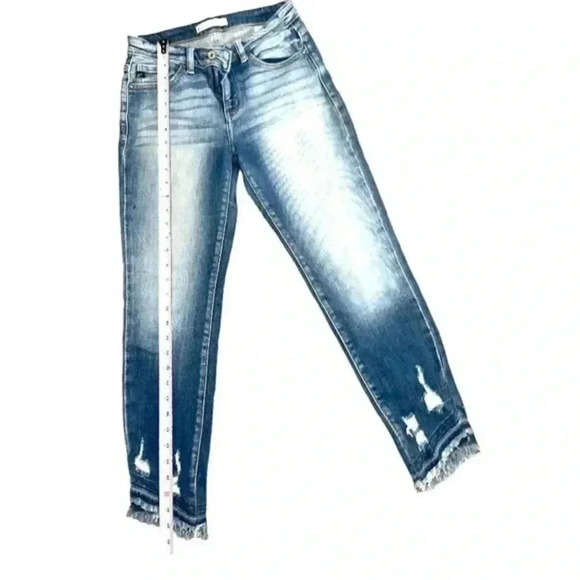 KENNETH COLE ACID WASH ANKLE JEANS - Picture 4 of 10